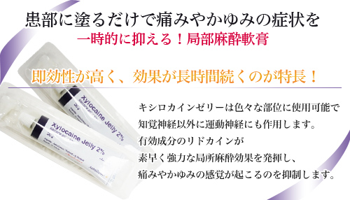 患部に塗るだけで症状を一時的に抑える局部麻酔軟膏